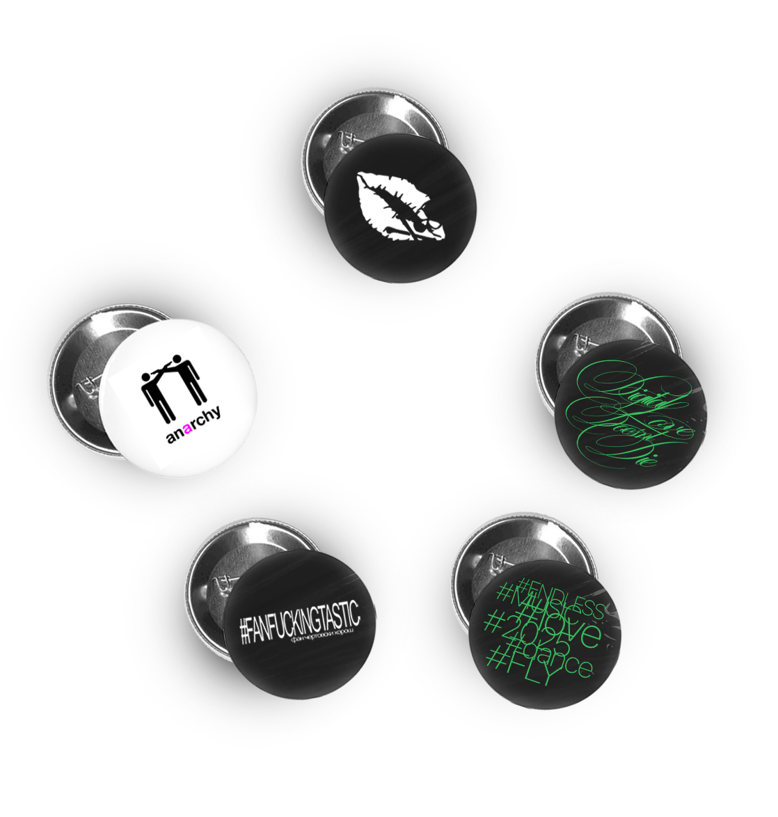'digital love' pin set